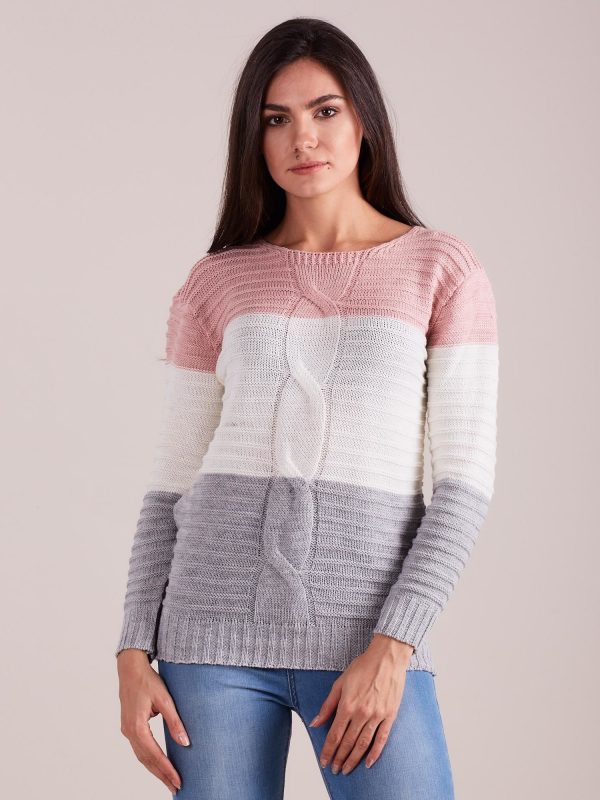 Wholesale Three-color women's sweater