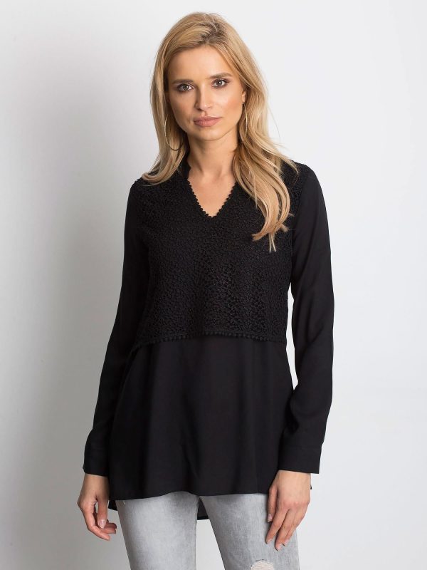 Wholesale Black layered tunic