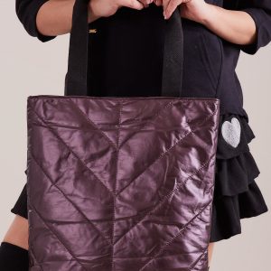 Wholesale Purple quilted bag