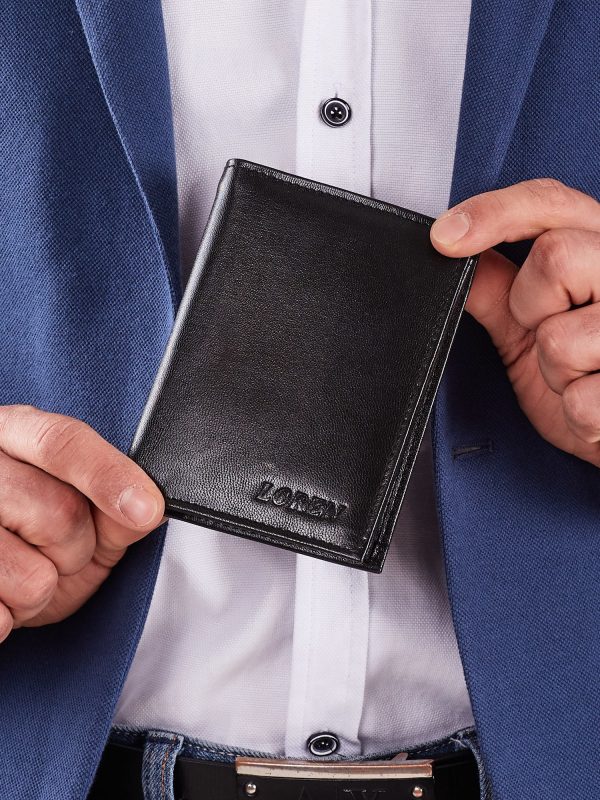 Wholesale Genuine leather wallet for men black