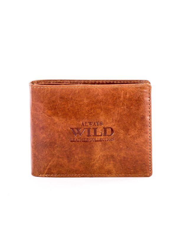 Wholesale Leather Brown Men's Wallet with Embossing