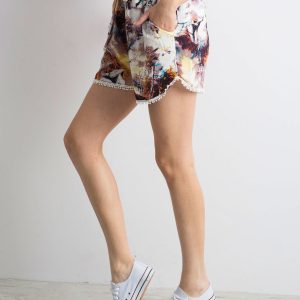 Wholesale Brown Print Shorts