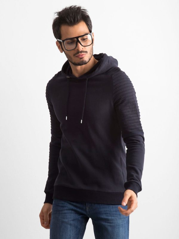 Wholesale Dark navy cotton sweatshirt for men