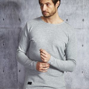 Wholesale Grey Longer Blouse for Men