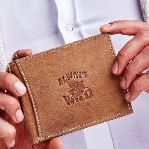 Wholesale Leather wallet for men light brown