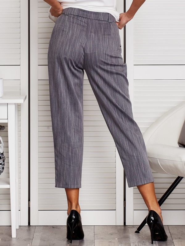 Wholesale Grey trousers with ruching