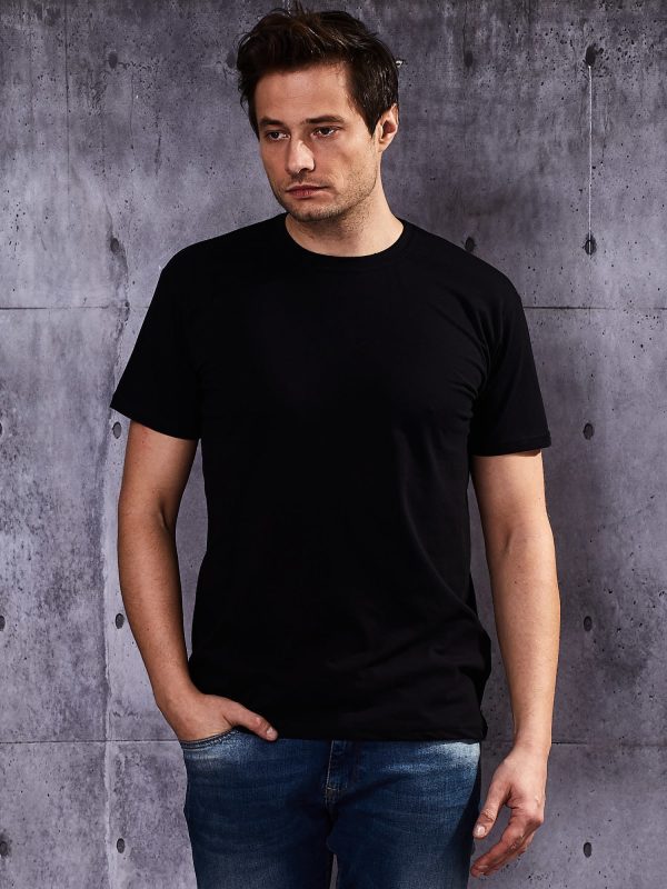 Wholesale Men's Black T-Shirt