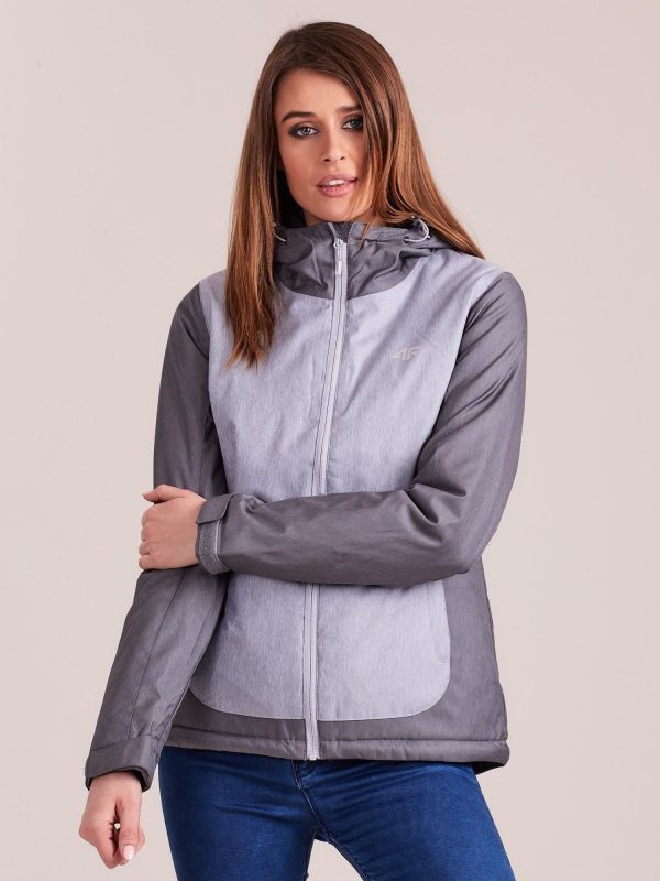 Wholesale 4F Grey Melange Ski Jacket