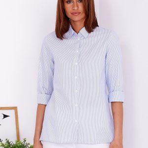 Wholesale Light Blue Striped Shirt