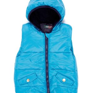 Wholesale Blue Hooded Girls' Vest