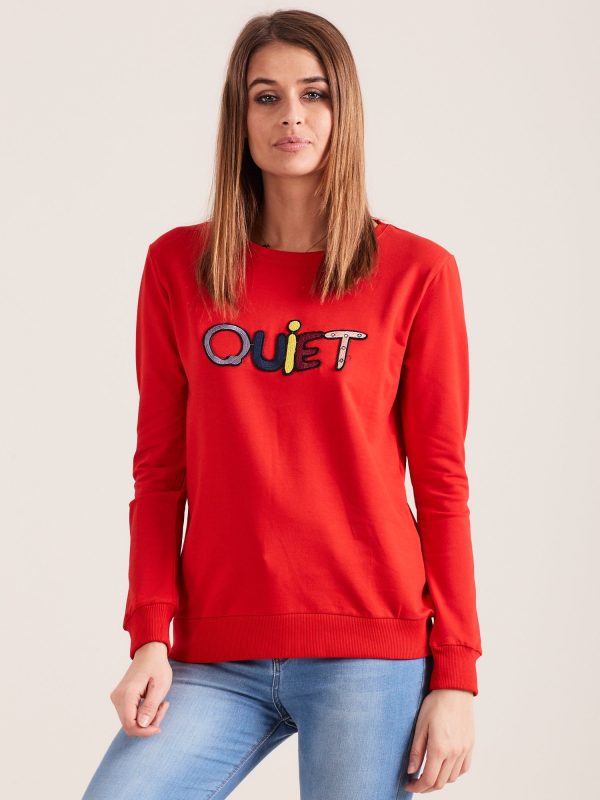 Wholesale RED SWEATSHIRT QUIET