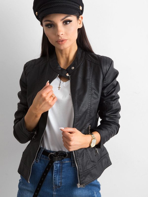 Wholesale Black biker jacket