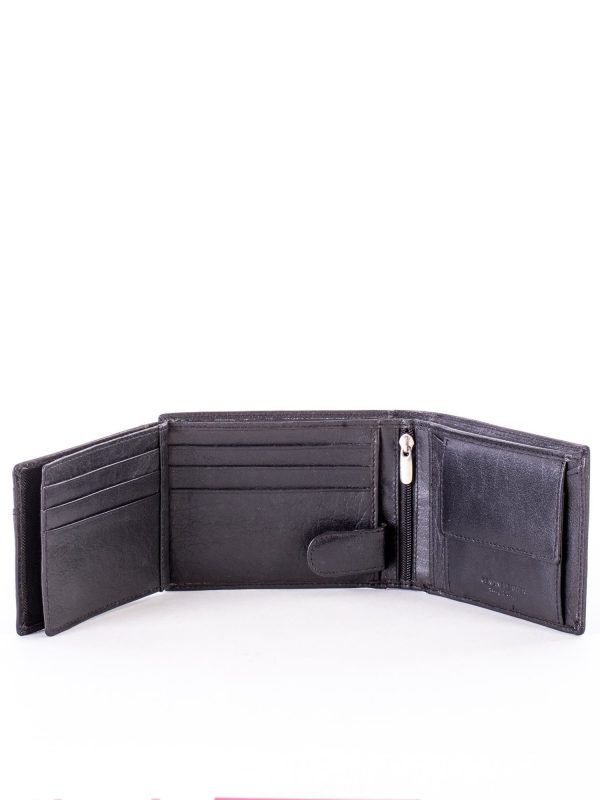 Wholesale Black Soft Genuine Leather Wallet For Man