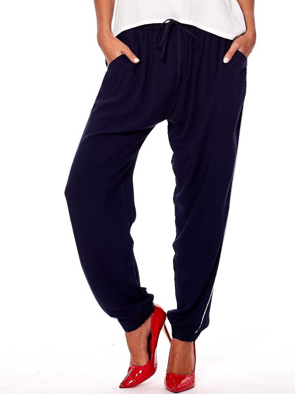 Wholesale Navy Loose Trousers