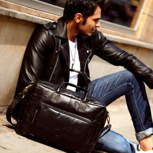 Wholesale Men's bag leather black