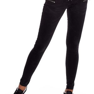 Wholesale Black matching trousers with lacing