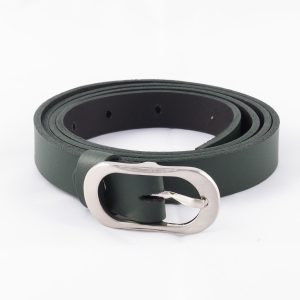 Wholesale Dark Green Narrow Leather Strap