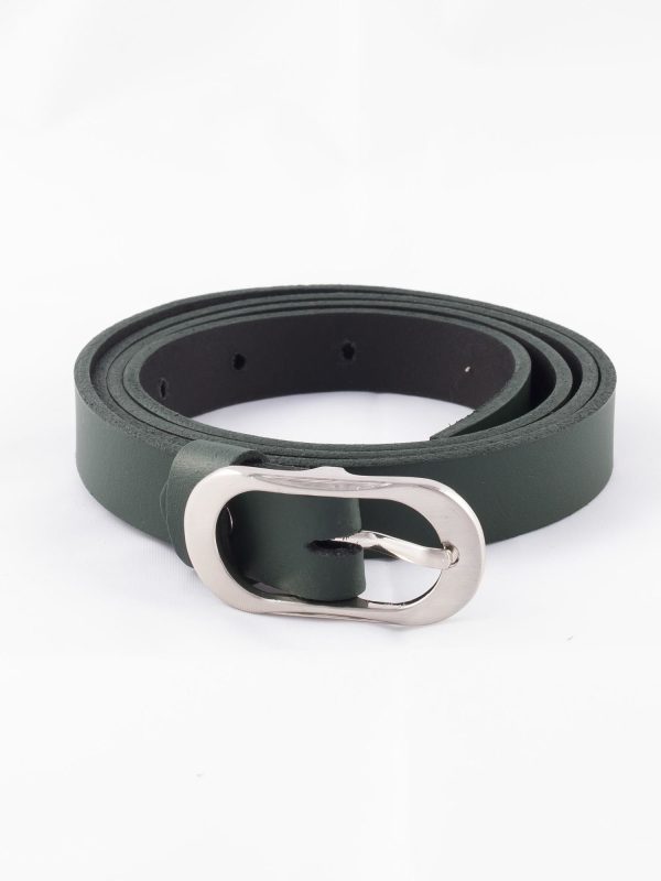 Wholesale Dark Green Narrow Leather Strap