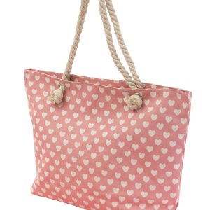 Wholesale Pink big bag with hearts