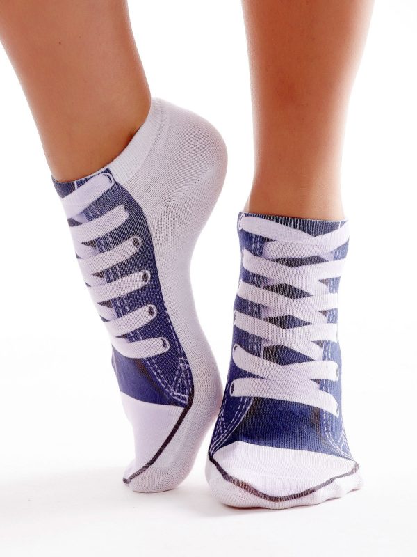 Wholesale Women's socks with sneaker motif