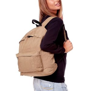 Wholesale Beige Fabric Backpack