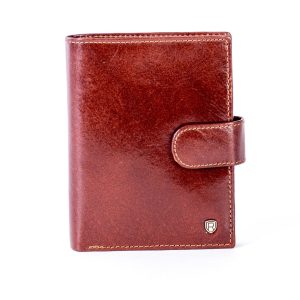 Wholesale Brown Leather Snap Wallet