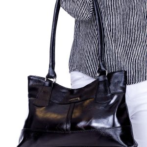 Wholesale Black Trapezoidal Ladies Shoulder Handbag