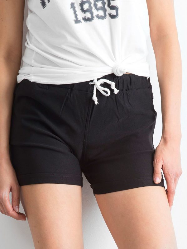 Wholesale Black shorts with stripes