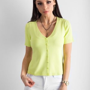 Wholesale Light green V-neck set