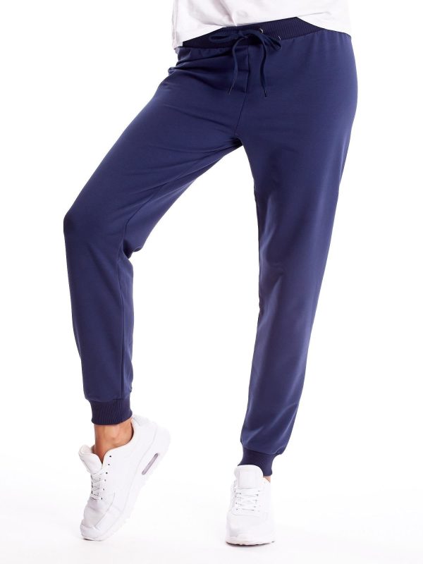 Wholesale Navy blue sweatpants with tracksuits