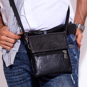 Wholesale Men's Black Flip Bag