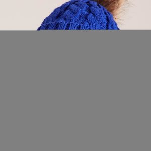 Wholesale Blue Women's Hat with Tassel