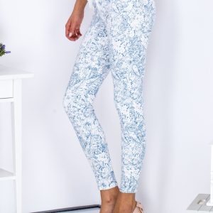 Wholesale Blue Patterned Pants