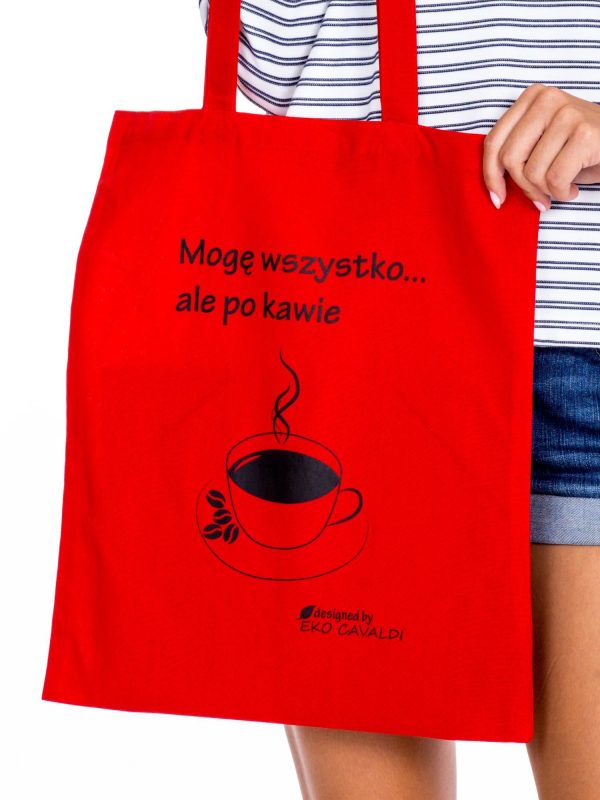 Wholesale Red fabric bag with coffee