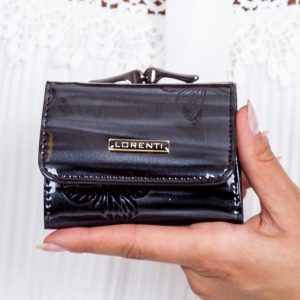 Wholesale Black lacquered butterfly wallet