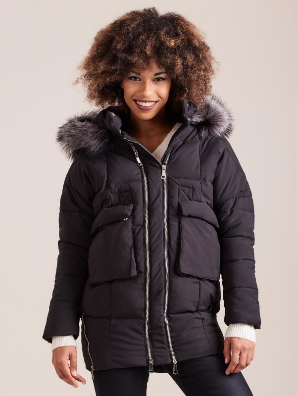 Wholesale Black Women's Winter Jacket