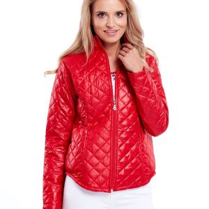 Wholesale Red Quilted Transition Jacket