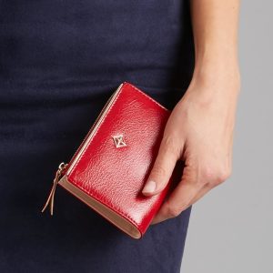 Wholesale Women's Red Eco Leather Wallet