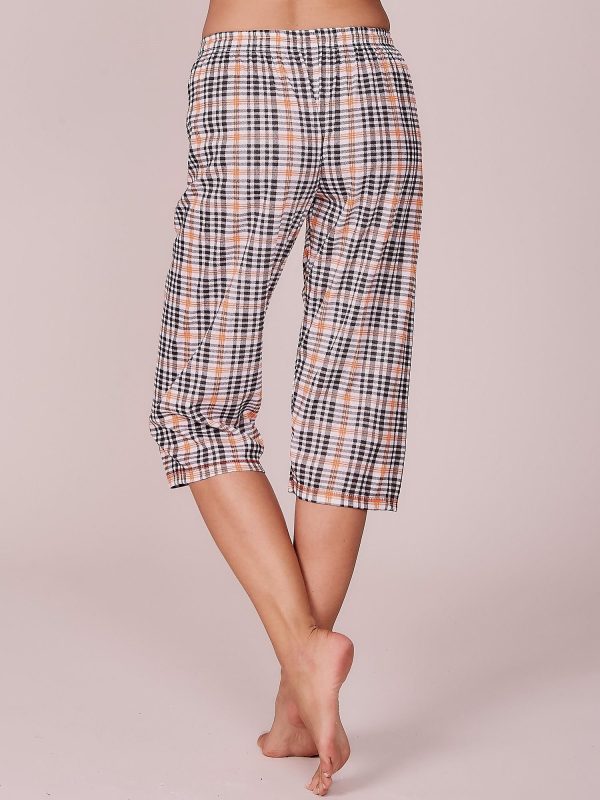 Wholesale Grey and Orange Checkered Pyjamas