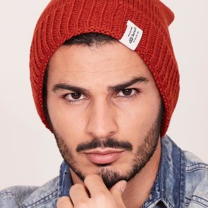 Wholesale Orange Men's Winter Hat