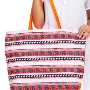 Wholesale Pink and Orange Patterned Bag