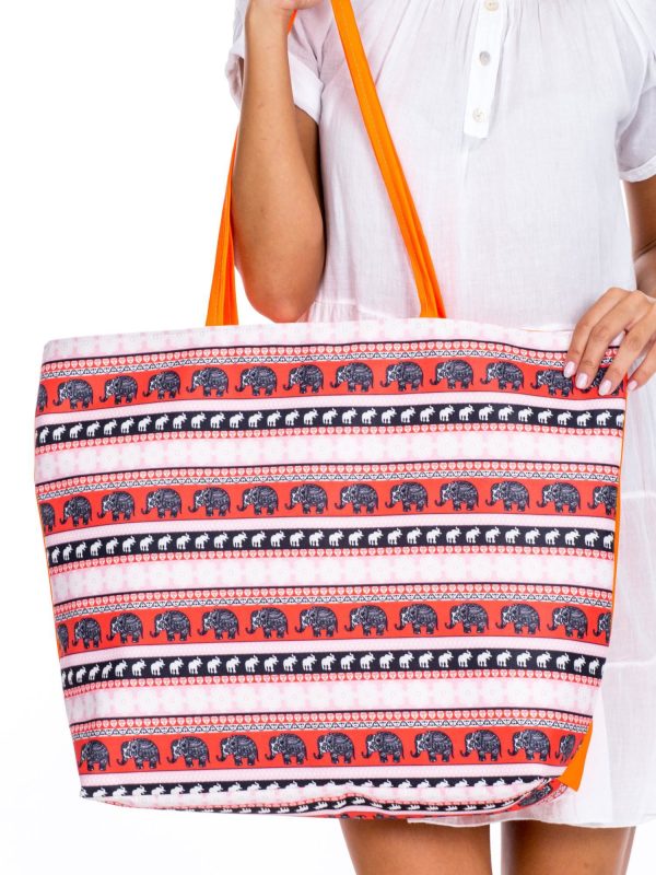 Wholesale Pink and Orange Patterned Bag