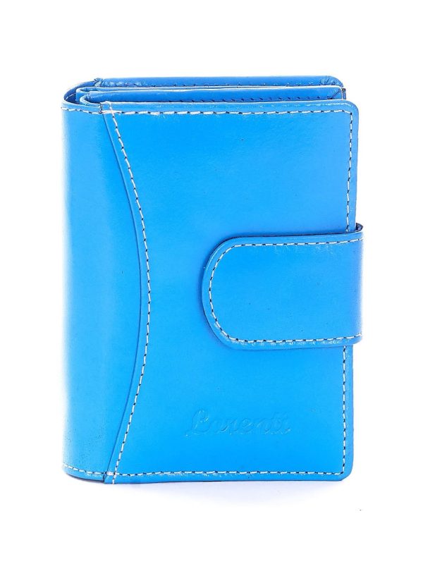 Wholesale Blue wallet with stitching