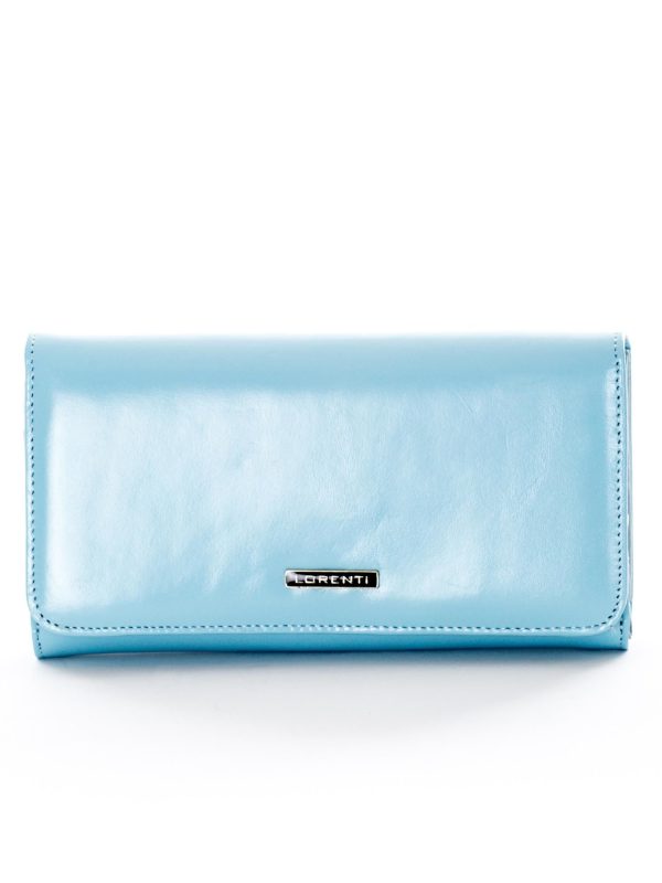 Wholesale Light Blue Ladies Leather Wallet