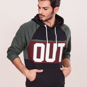 Wholesale Black hooded sweatshirt for men