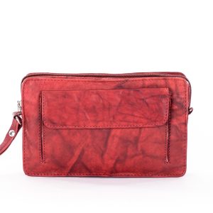 Wholesale Burgundy genuine leather men's sachet