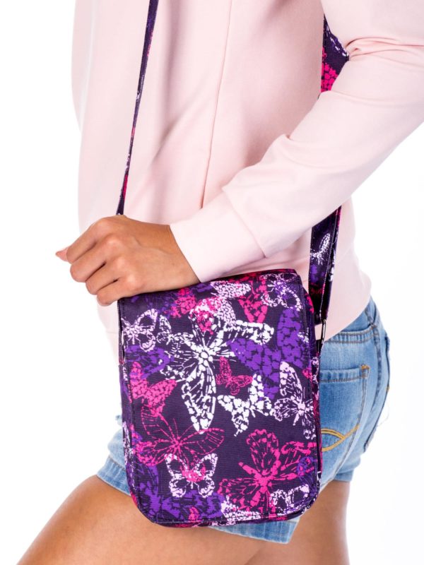 Wholesale Purple Butterfly Fabric Bag