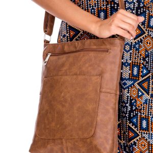 Wholesale Brown Rectangular Shoulder Bag