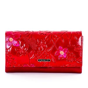 Wholesale Red wallet with flowers