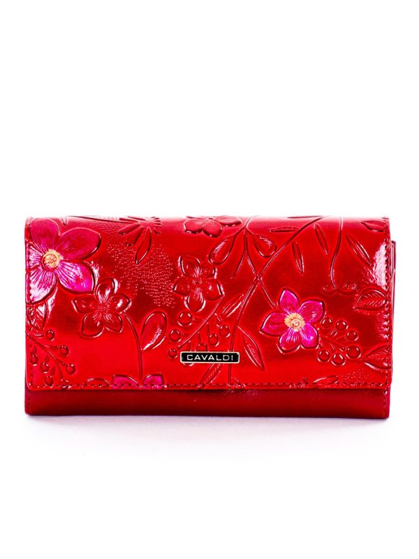 Wholesale Red wallet with flowers